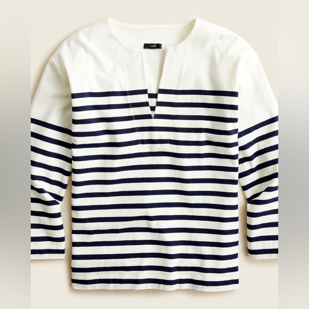J. Crew Mariner cloth tunic in stripe